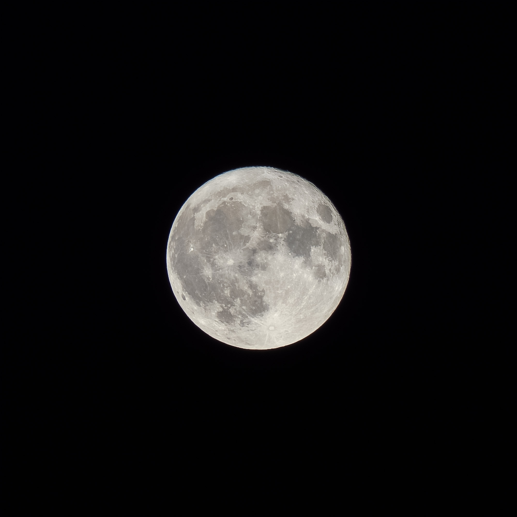 A picture of the moon during a supermoon.